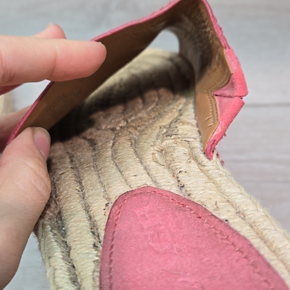 Coach Women Espadrille Leather Sandals shoes flats sz 8B - Picture 13 of 13